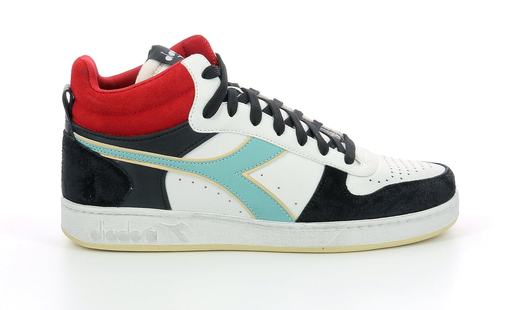 Diadora - Sneakers Basses Magic Bas Dem L - White/Black/Lychee - Mixte