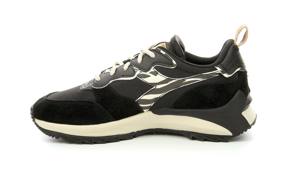Diadora - Sneakers Basses Jolly Animalier - Black/Parchment - Femme