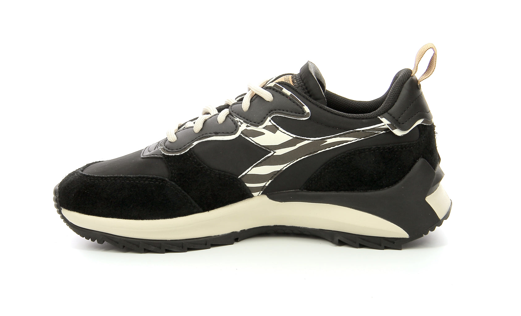 Diadora - Sneakers Basses Jolly Animalier - Black/Parchment - Femme