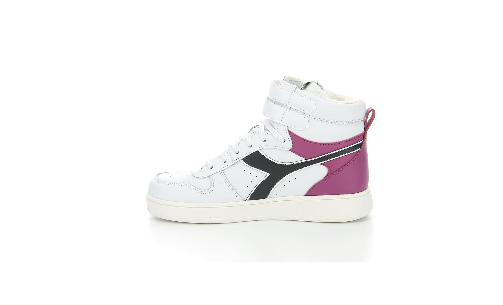 Diadora - Sneakers Basses Magic Basket Gs - White/Cream Blush/Black - Enfant