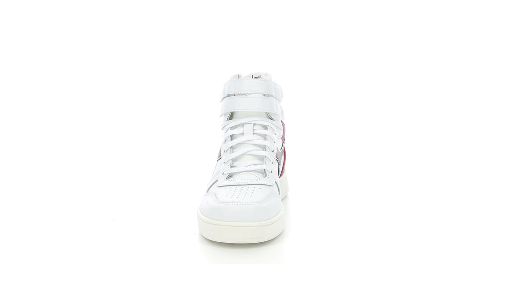 Diadora - Sneakers Basses Magic Basket Gs - White/Cream Blush/Black - Enfant