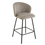 Sorrel - Lot De 2 Tabourets - Tissu Chiné & Métal