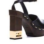Escarpins - Fendi Decorative Heel Leather - Black