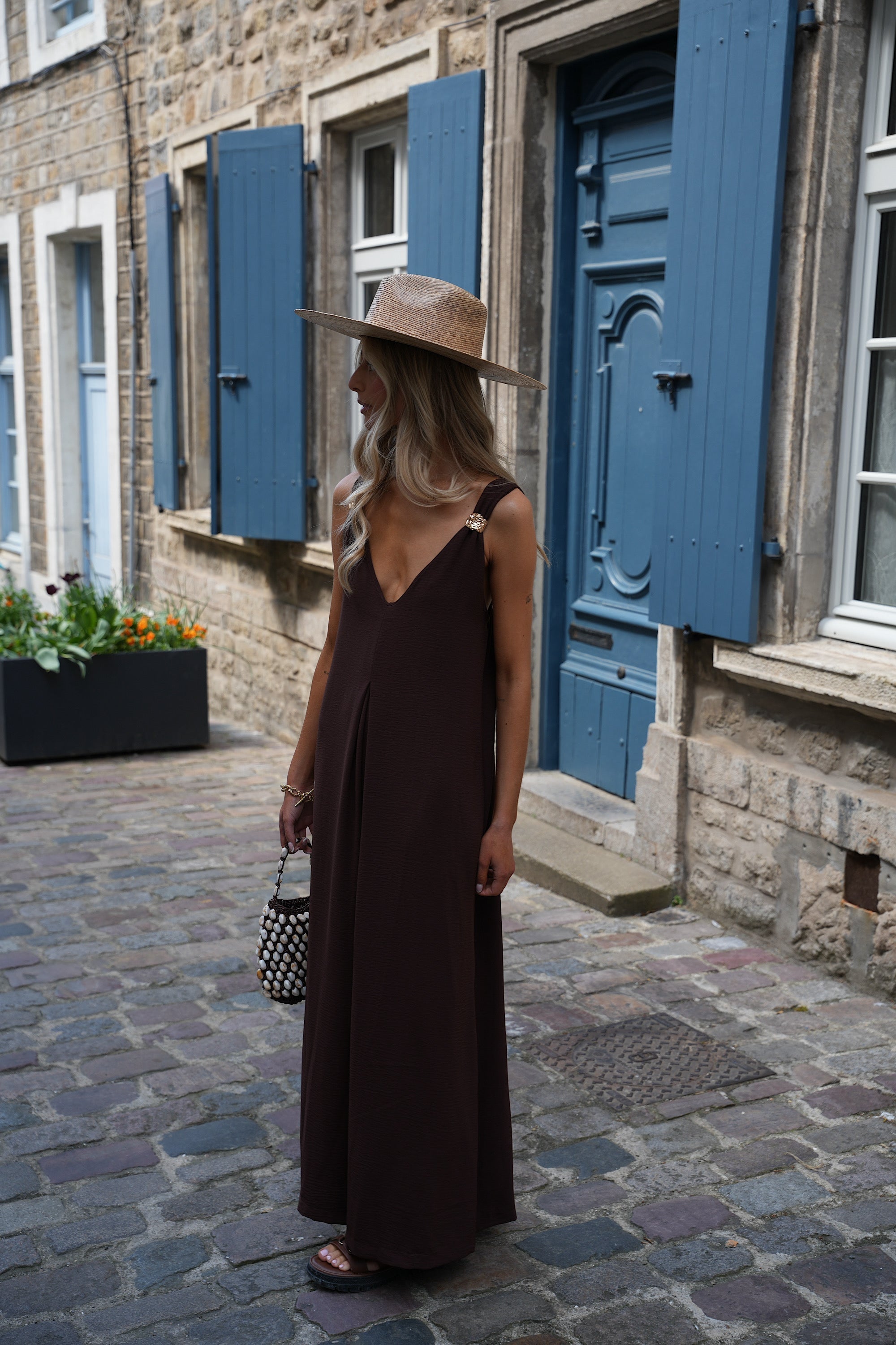 Combinaison Pantalon Karen - Chocolat