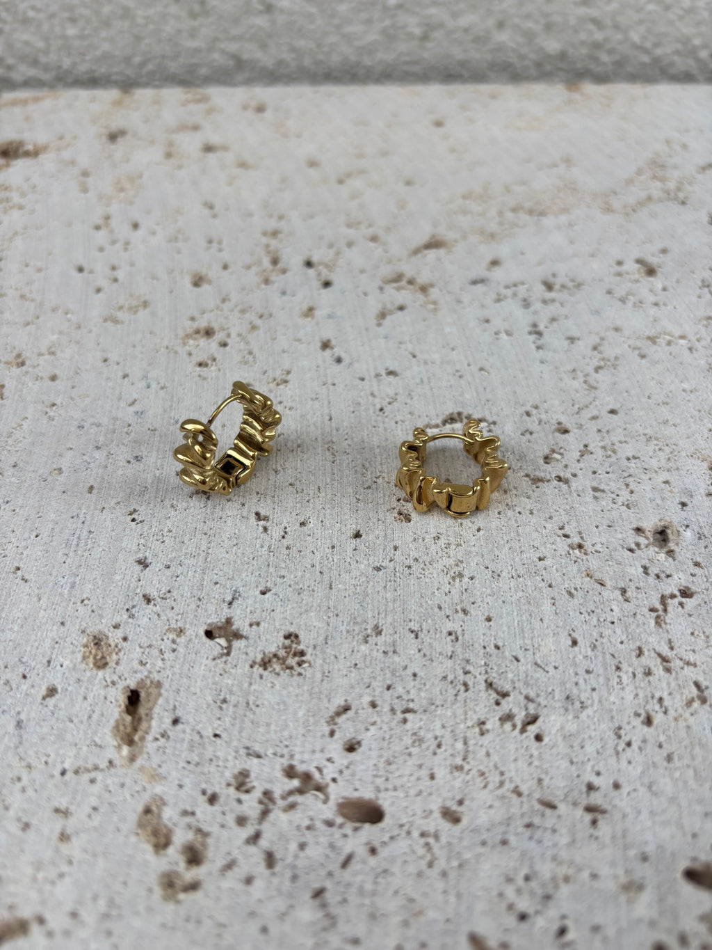 Boucles D'Oreilles Mini Wrinkled