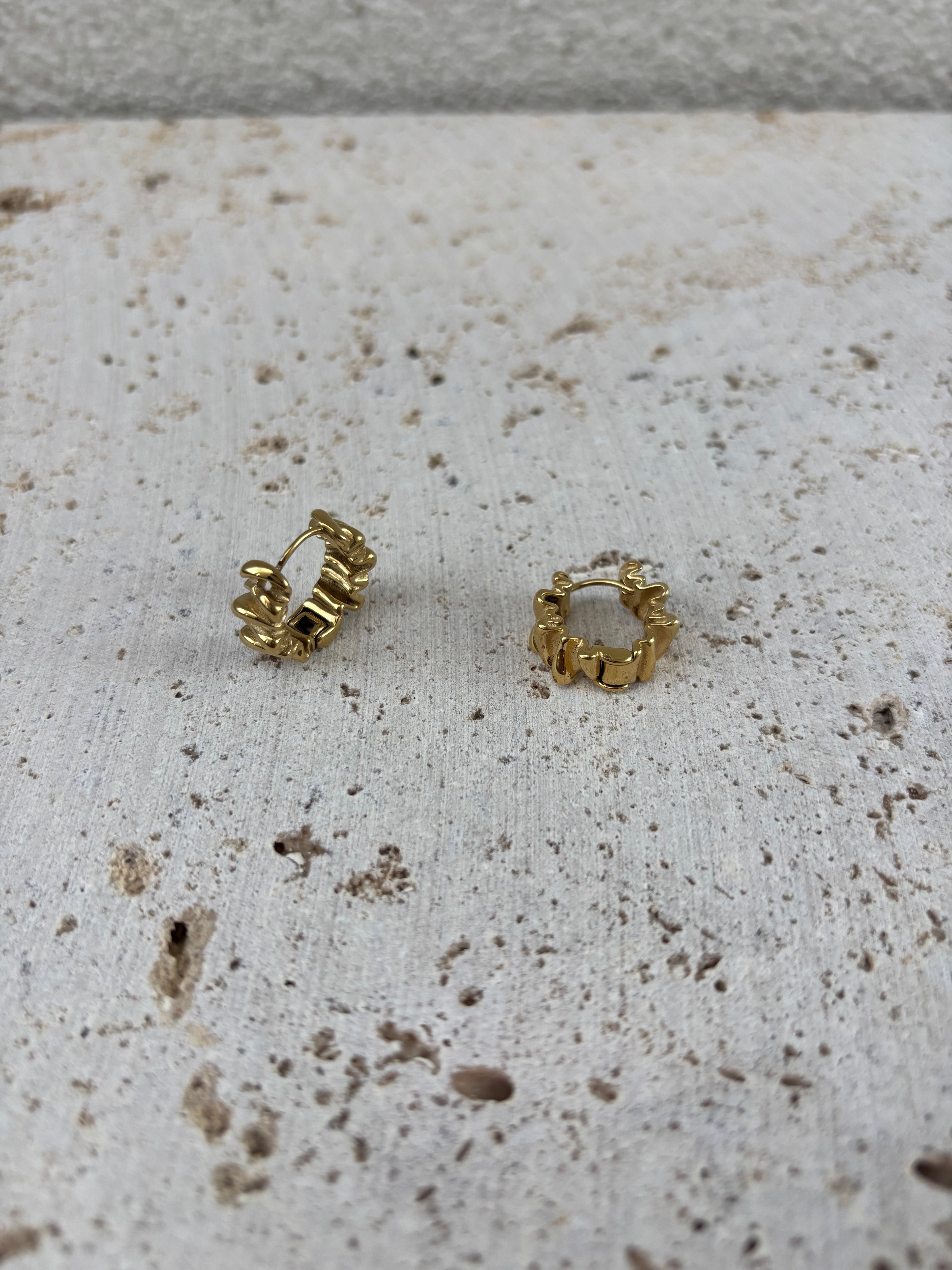 Boucles D'Oreilles Mini Wrinkled