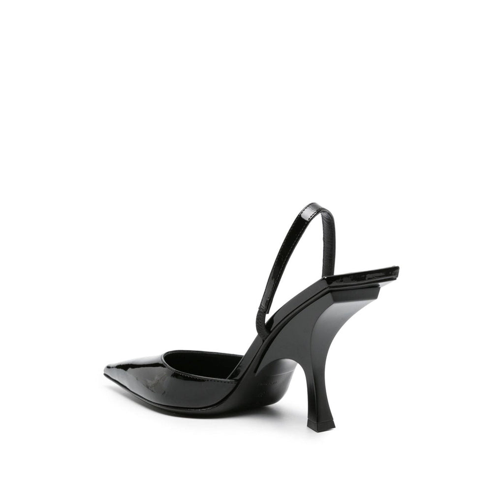 Escarpins The Attico Ester Leather Slingback - Black - Femme