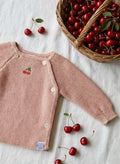 Brassière Rose Broderie Cerise