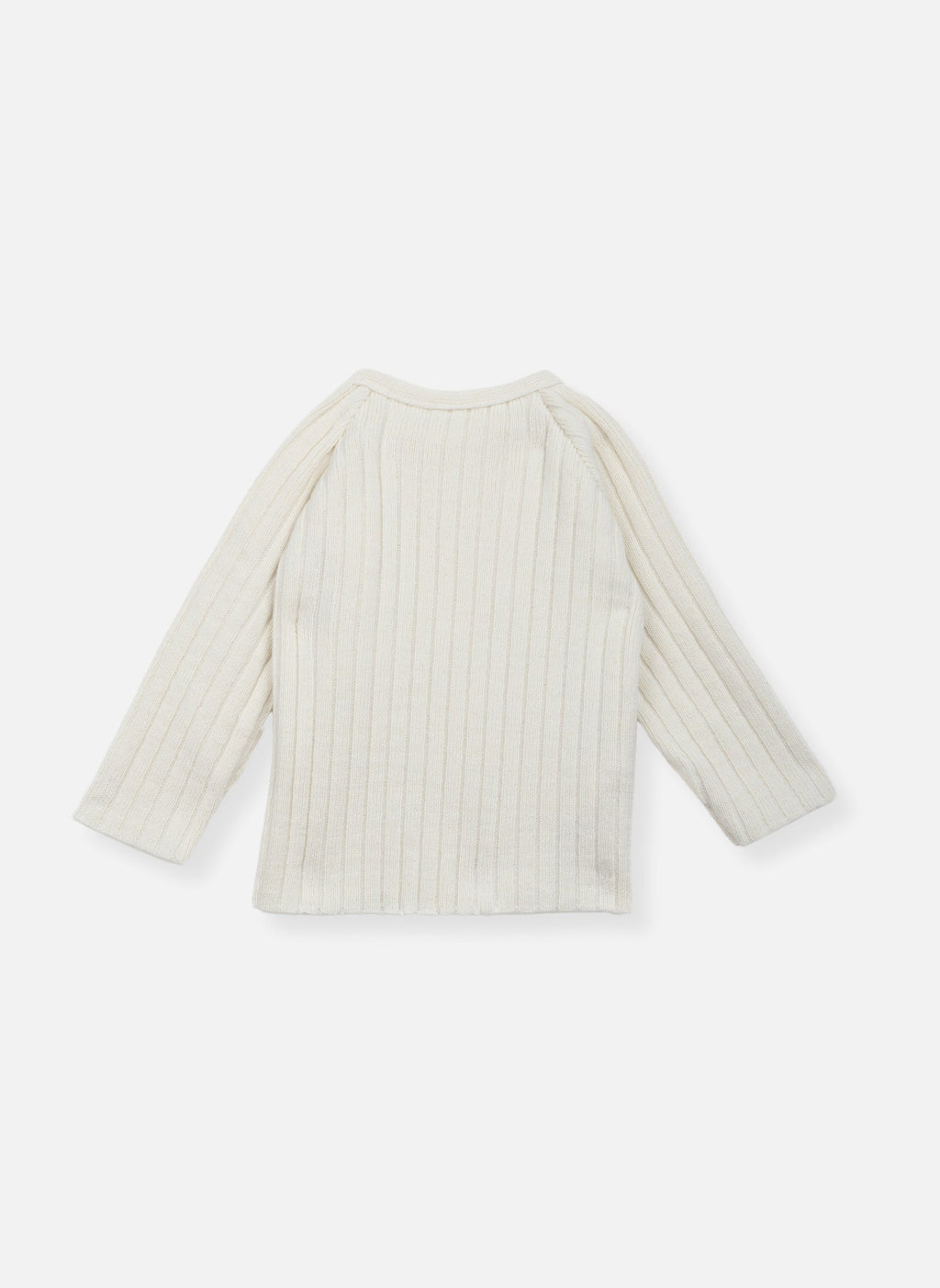 Brassière En Laine Mélangée Rétro - Écru