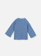 Brassière En Laine Mélangée Rétro - Bleu Clair