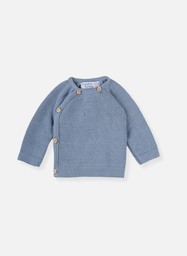 Brassière En Coton Petits Chats - Bleu Orage