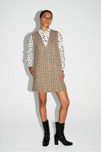 Mini Dress Fanny Tweed Kimolos Fabriquée En Italie