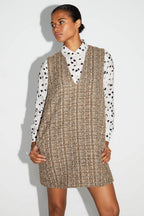 Mini Dress Fanny Tweed Kimolos Fabriquée En Italie