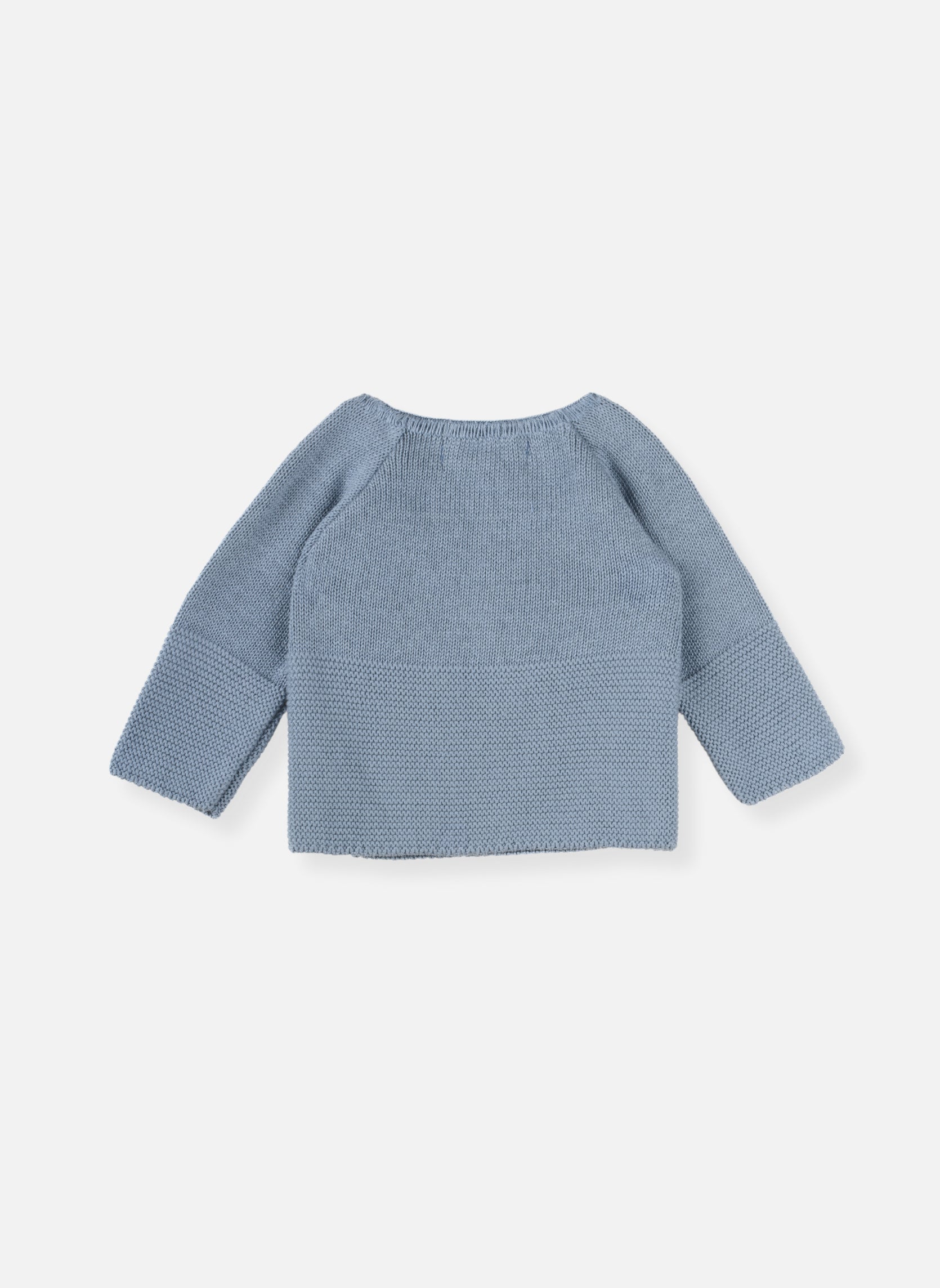 Brassière Double Maille En Coton Petits Chats - Bleu Orage