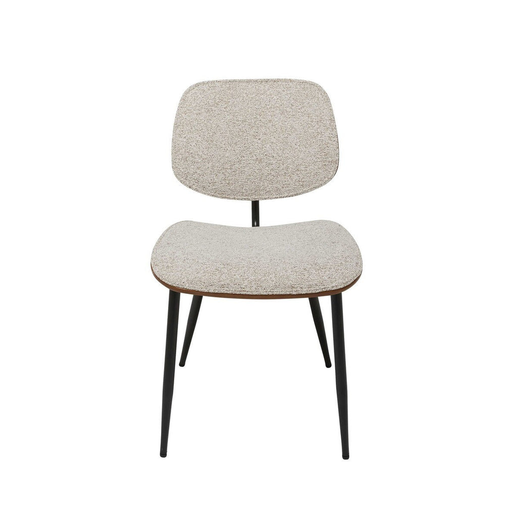 Onde - Lot De 2 Chaises - Tissu - Beige