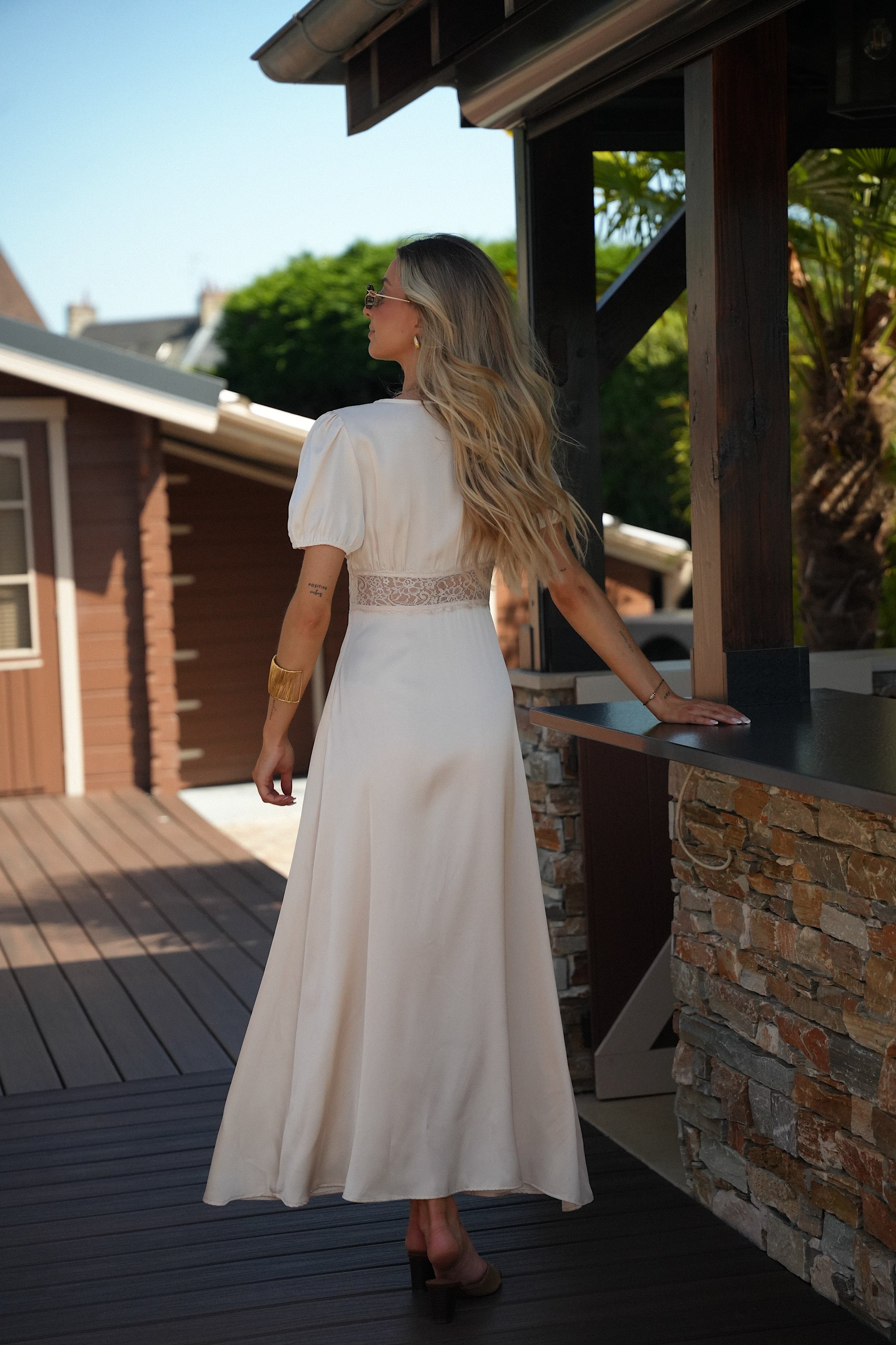 Robe Longue Gulia - Crème