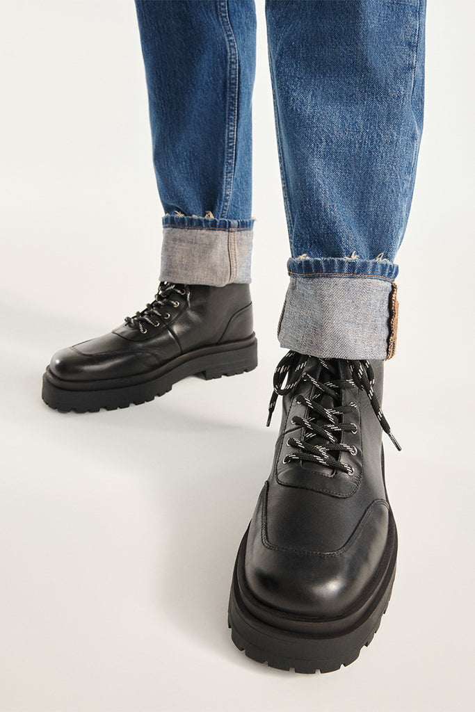 The Kooples - Bottines En Cuir Noir - Homme