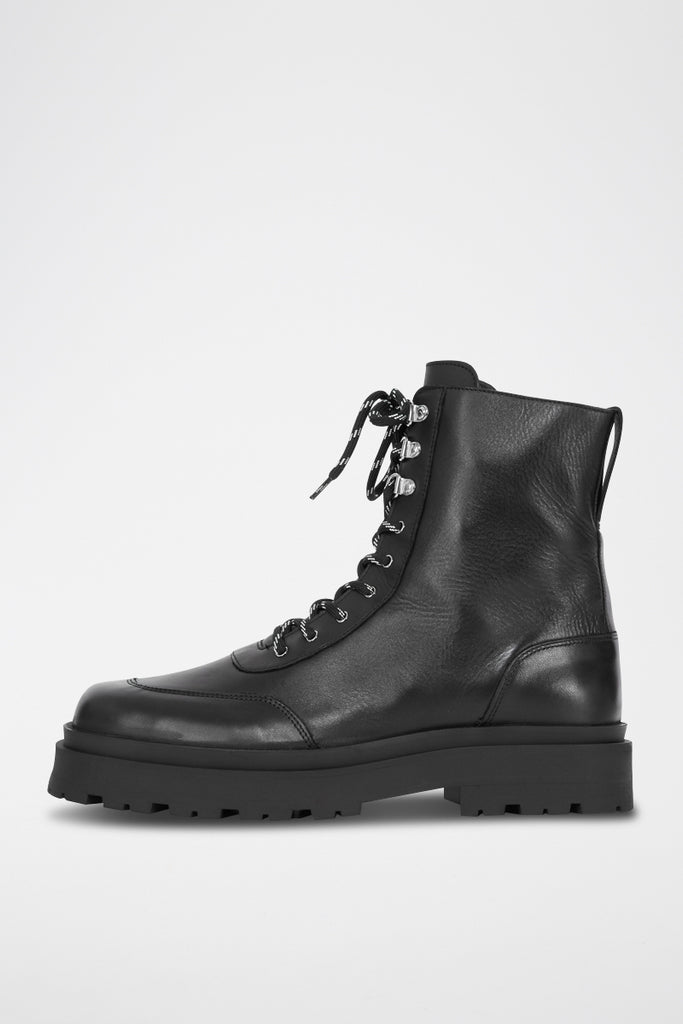 The Kooples - Bottines En Cuir Noir - Homme