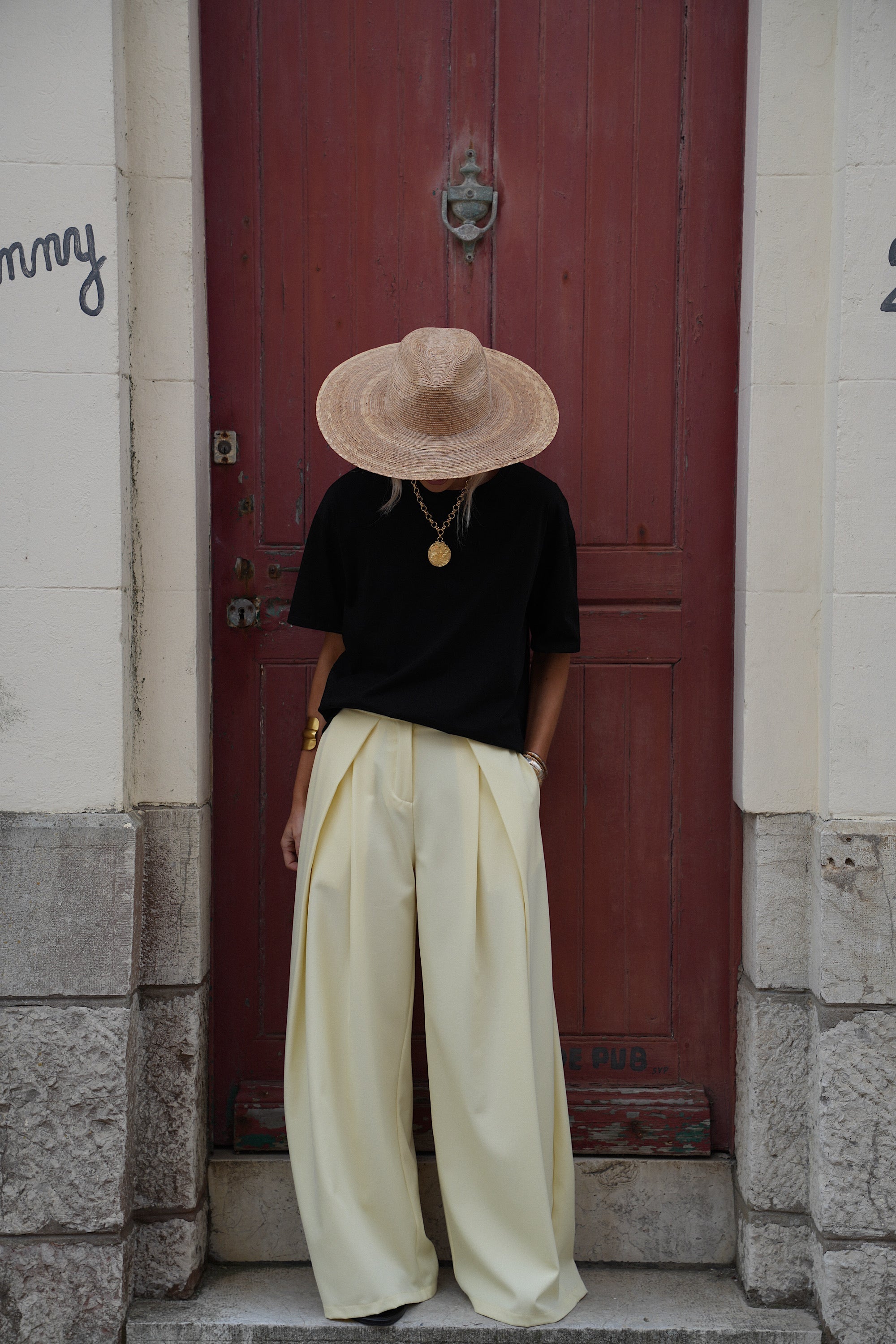 Pantalon Ample Chelsea - Jaune