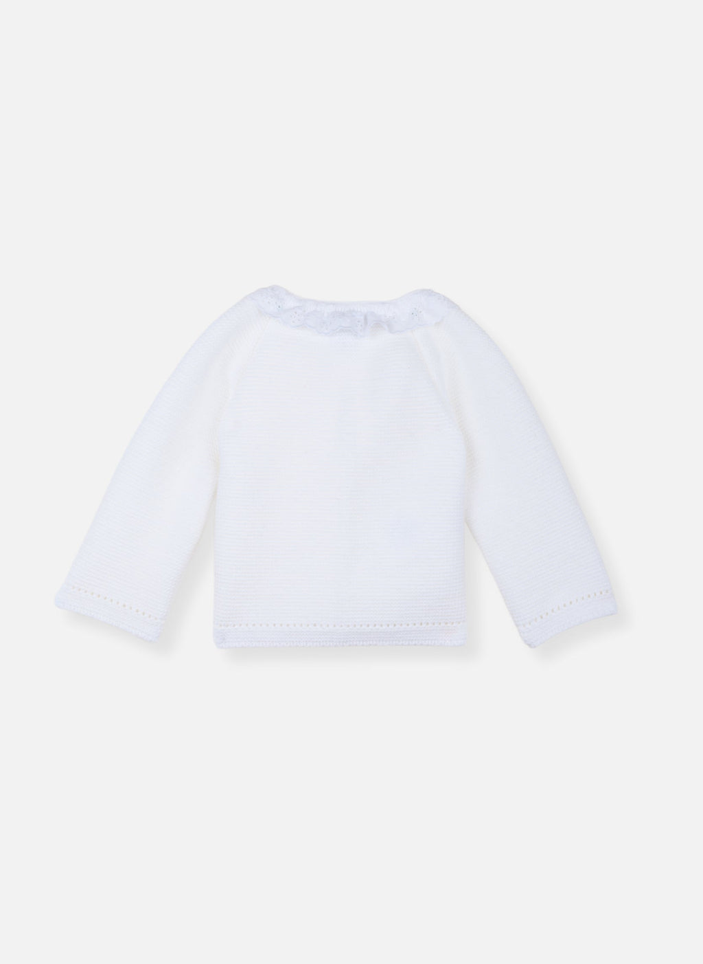 Brassière Avec Col Brodé - Blanc