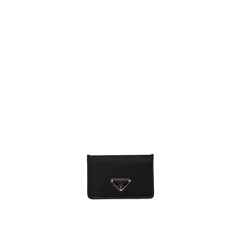 Prada - Porte-Carte Nylon And Leather - Femme - Black