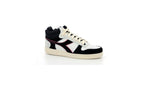 Diadora - Sneakers Haut Magic Basket - White/Black/Dark Red - Mixte