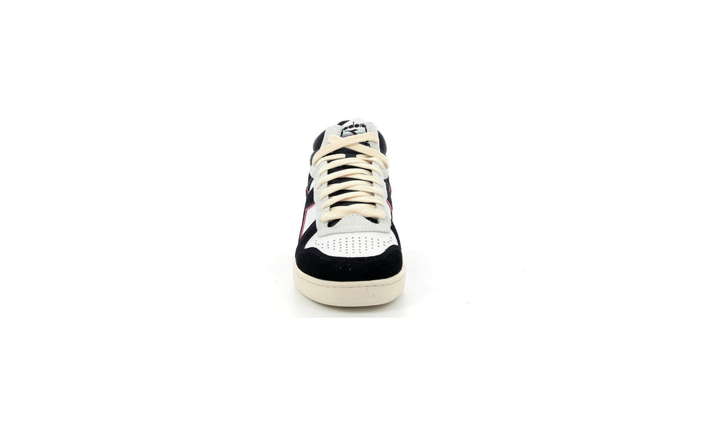 Diadora - Sneakers Haut Magic Basket - White/Black/Dark Red - Mixte