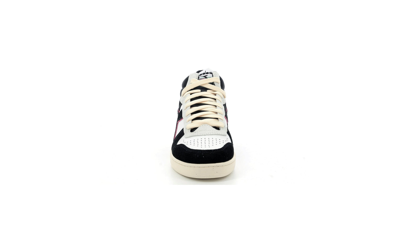Diadora - Sneakers Haut Magic Basket - White/Black/Dark Red - Mixte