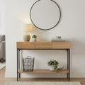 Tessa - Console 3 Tiroirs - Bois & Metal