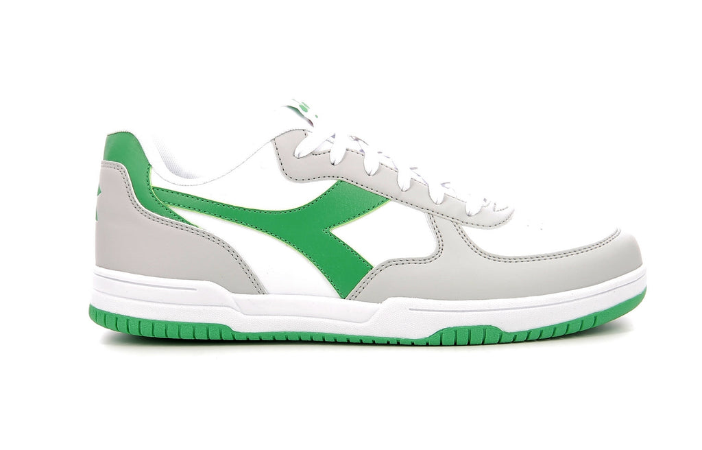 Diadora - Sneakers - Raptor Low - White/Meadown Green - Mixte