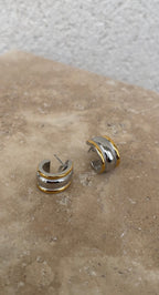 Boucles D'Oreilles Bicolor