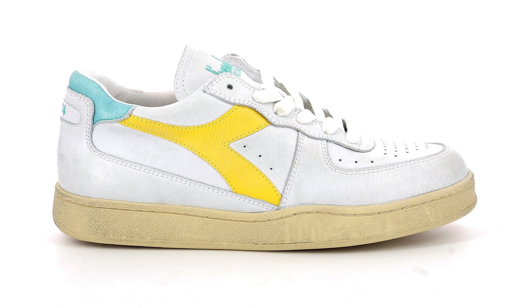 Diadora - Sneakers -ket Low Used - White/Yallow Croms - Mixte