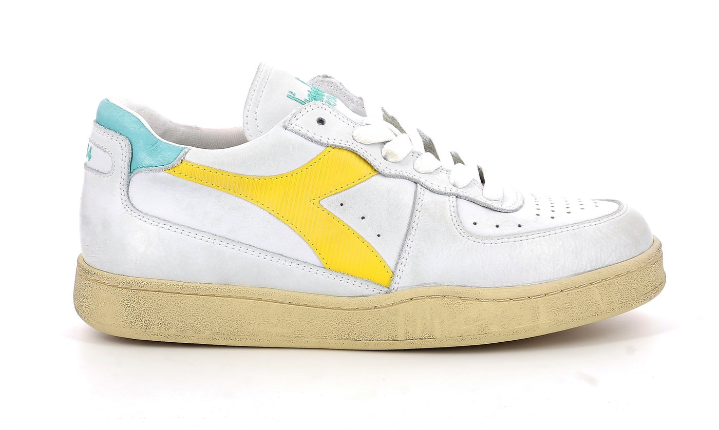 Diadora - Sneakers -ket Low Used - White/Yallow Croms - Mixte