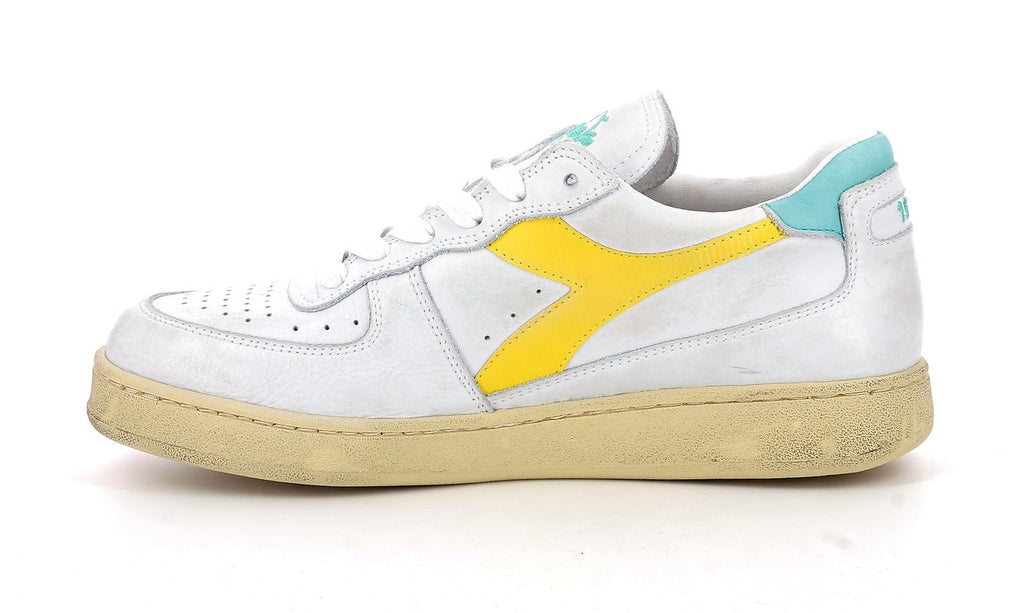 Diadora - Sneakers -ket Low Used - White/Yallow Croms - Mixte