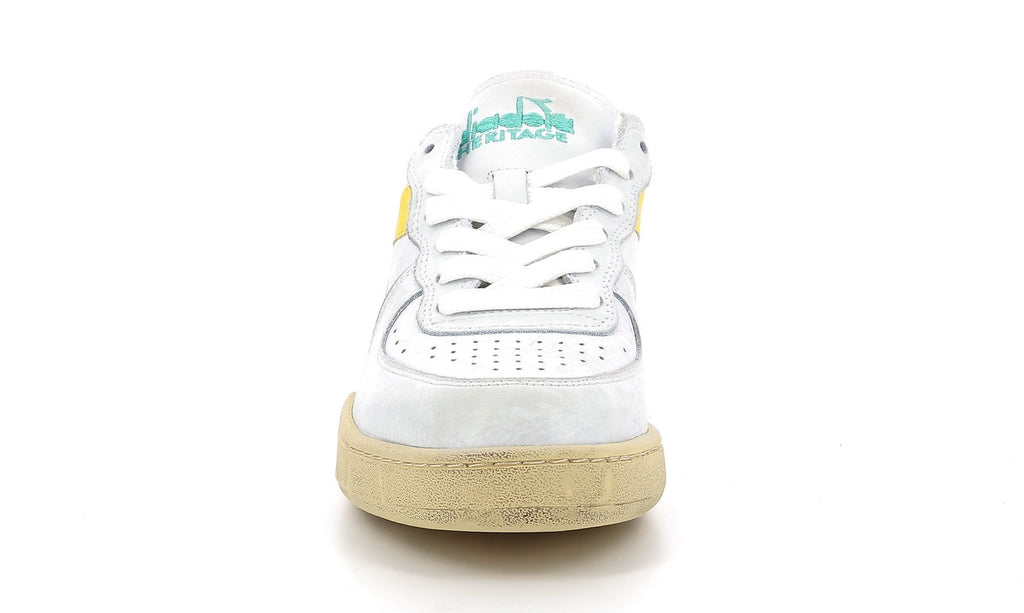 Diadora - Sneakers -ket Low Used - White/Yallow Croms - Mixte