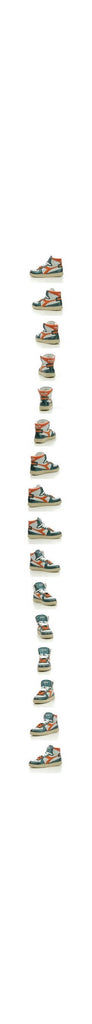 Diadora - Sneakers Haut Metal Mix Used - White/Tropical Orange - Mixte