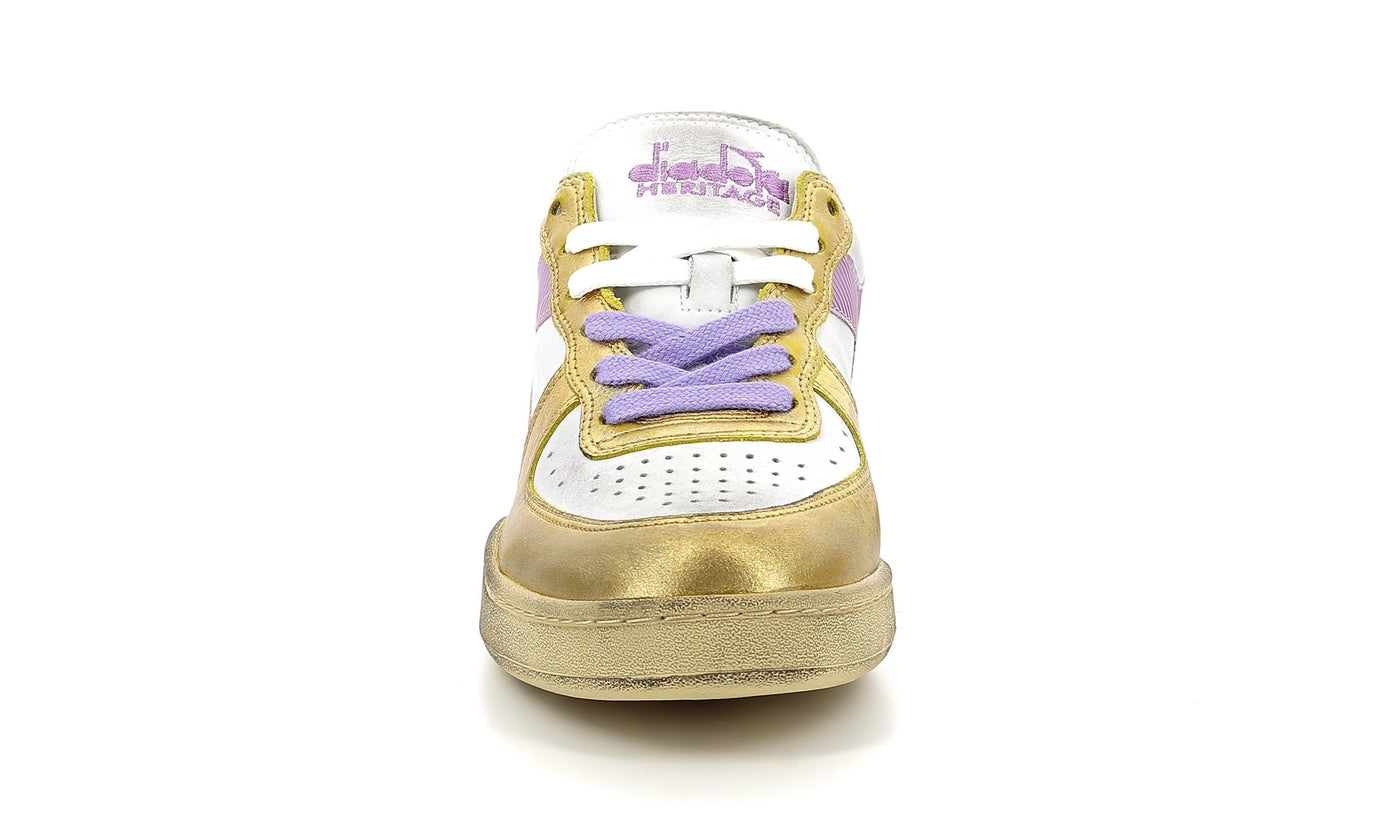 Diadora - Sneakers - Metallic Dirty - White/Rich Gold - Mixte