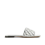 Bottega Veneta Padded Sandals - Silver - Femme