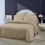 Housse De Couette - 100% Flanelle De Coton - Orea - Ficelle