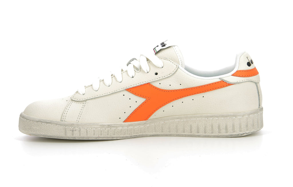 Diadora - Sneakers Bas - Game L Fluo Wax - White/ Orange 1575 C