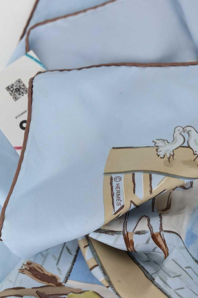 Foulard Hermès  Bleu
