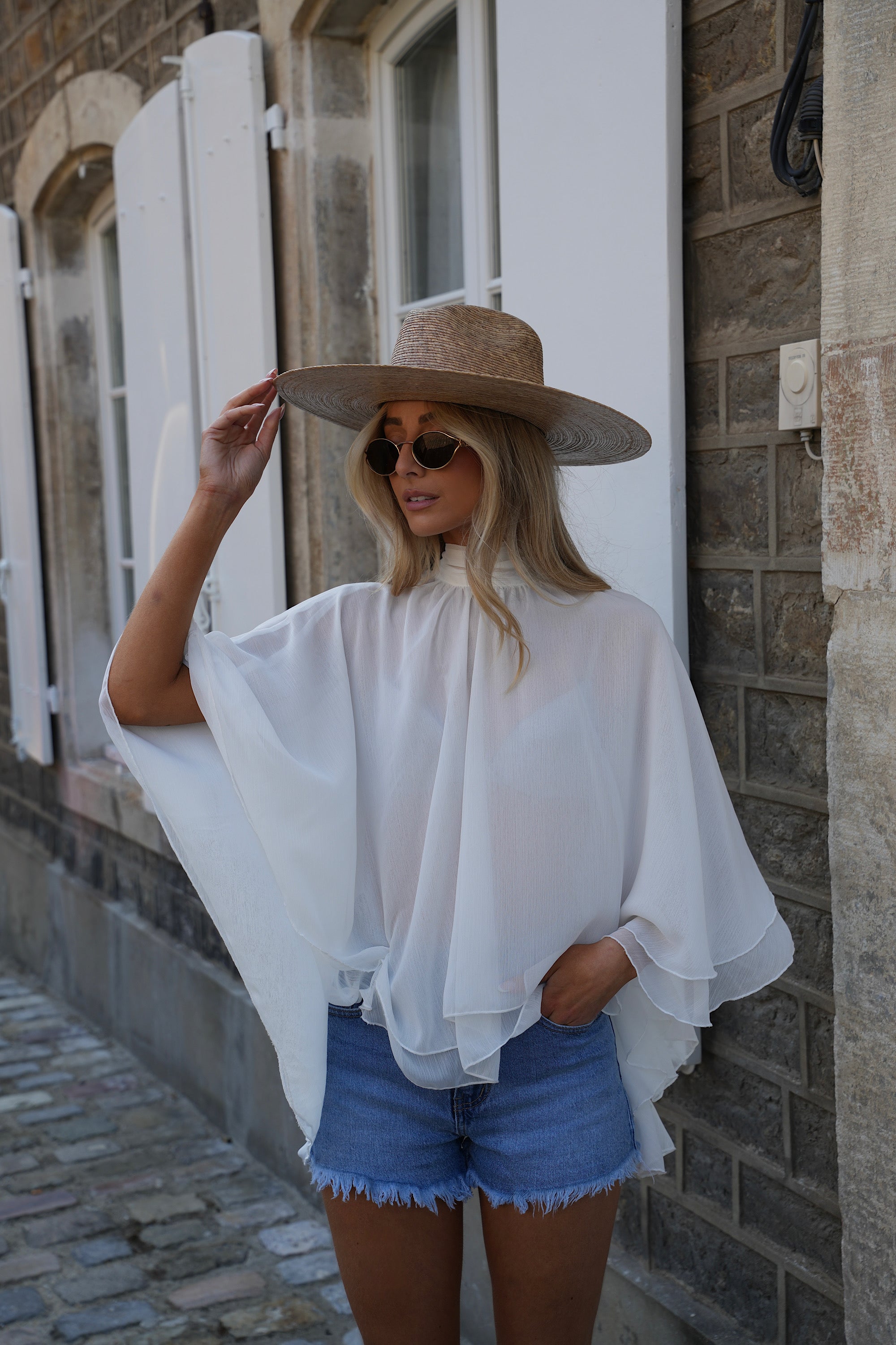 Blouse Fluide Lucia - Blanche