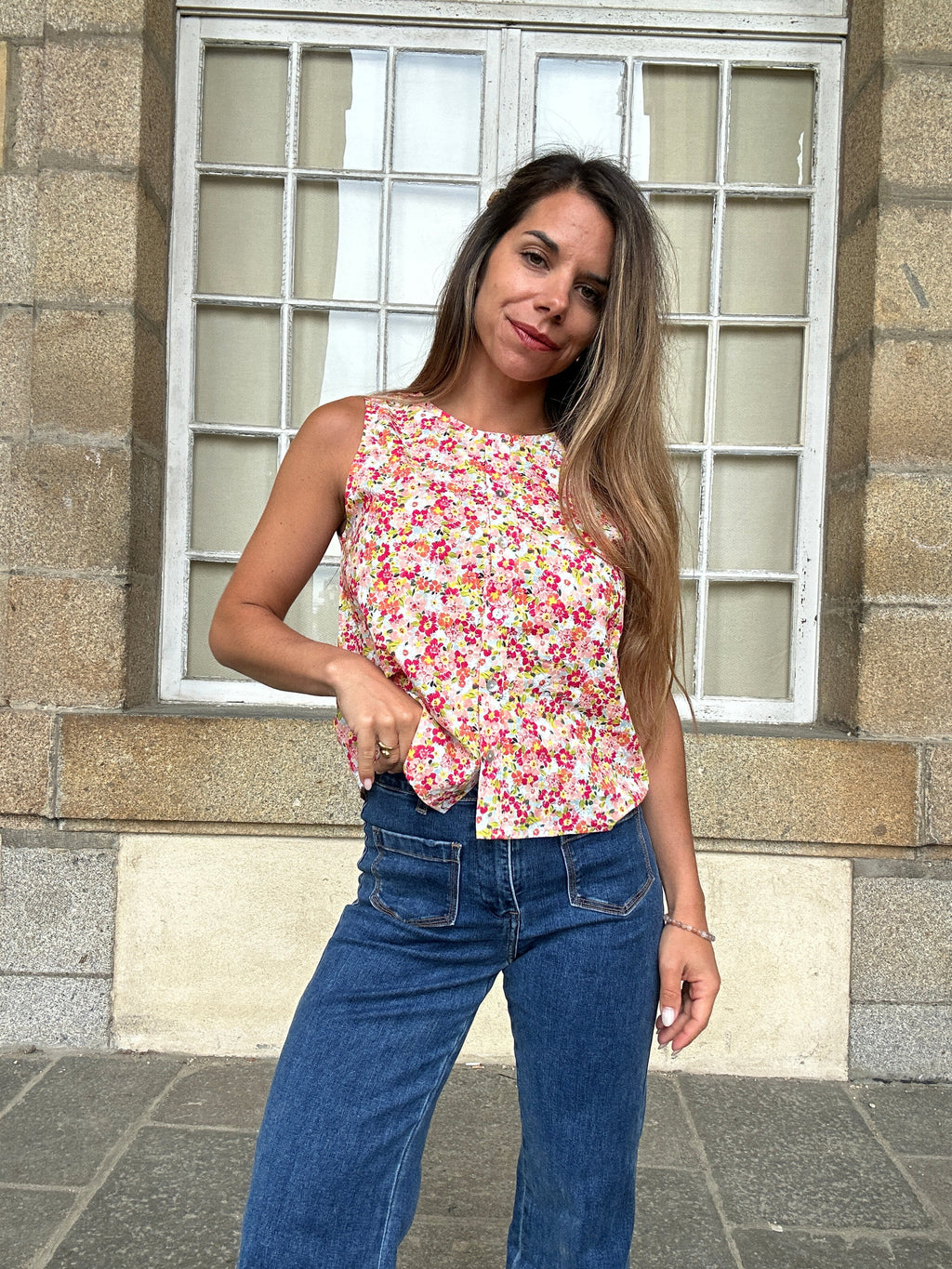 Top Fleuri Paola