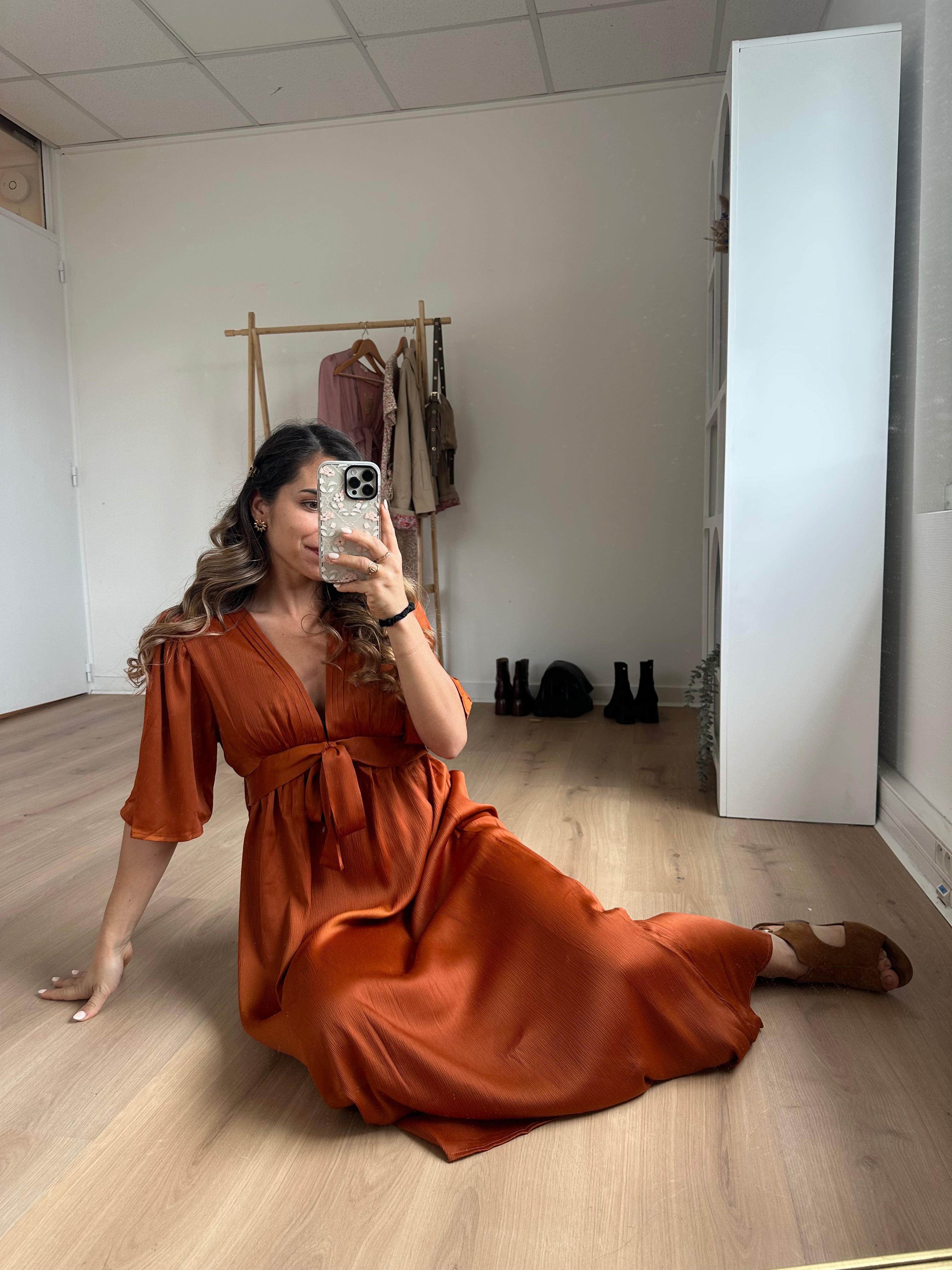 Robe Longue Suzy Terracotta