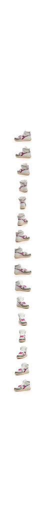 Diadora - Sneakers Haut Mi Basket Metal - White/Fucsia Red - Femme
