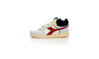 Diadora - Sneakers Haut Magic B Suede - White/Ferrari Red Italy - Mixte