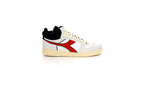Diadora - Sneakers Haut Magic B Suede - White/Ferrari Red Italy - Mixte