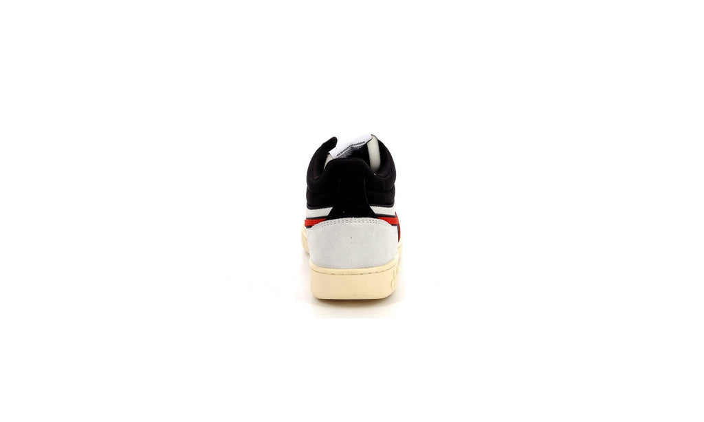 Diadora - Sneakers Haut Magic B Suede - White/Ferrari Red Italy - Mixte