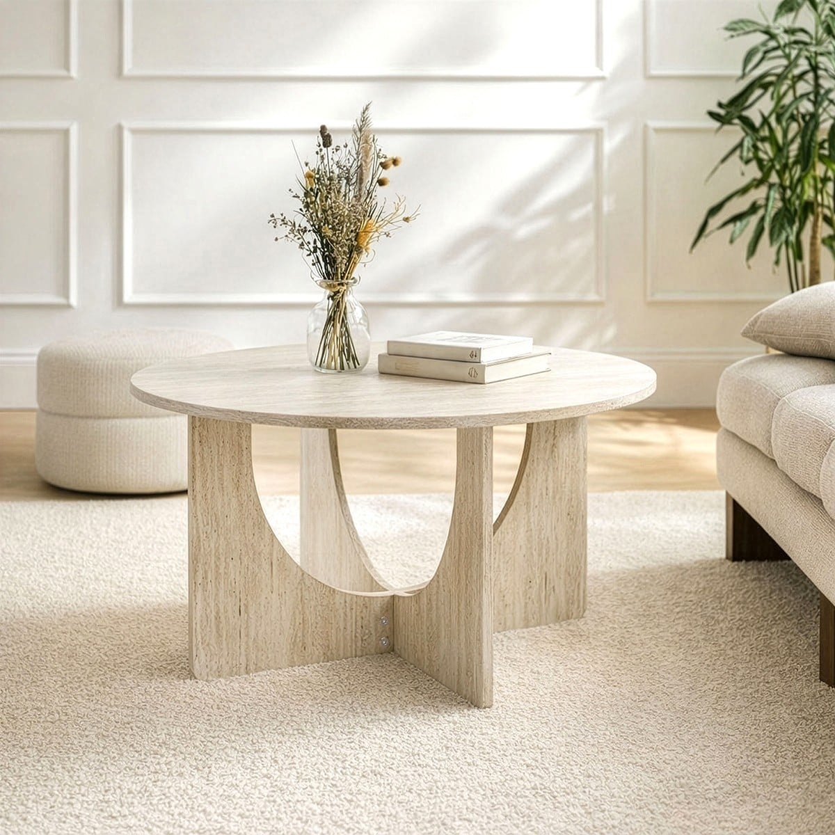 Marta - Table Basse - Travertin