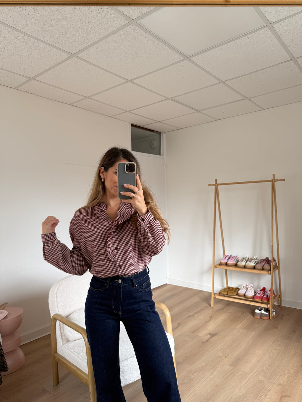 Blouse À Carreaux Margaux
